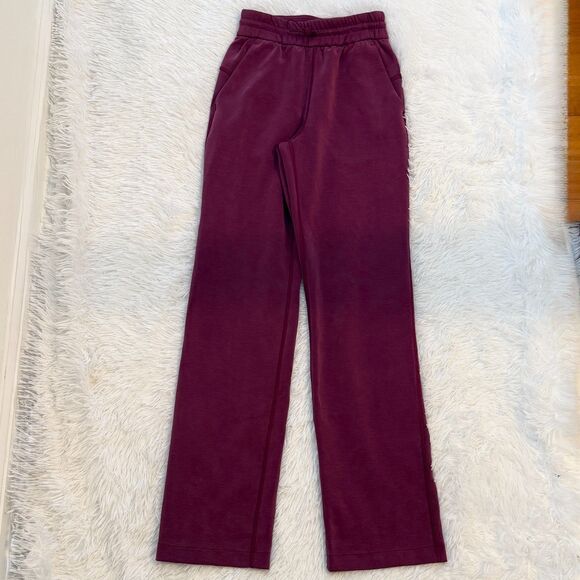 Women Lululemon Softstreme High-Rise Pant *Regular Deep Luxe Size 0 - Picture 2 of 7